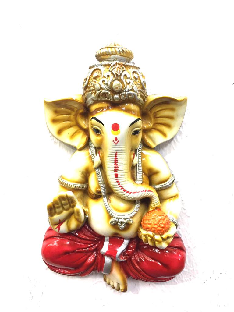 Lord Ganesh Resin Hanging Mighty God Frames Collection Spiritual Tamrapatra - Tamrapatra