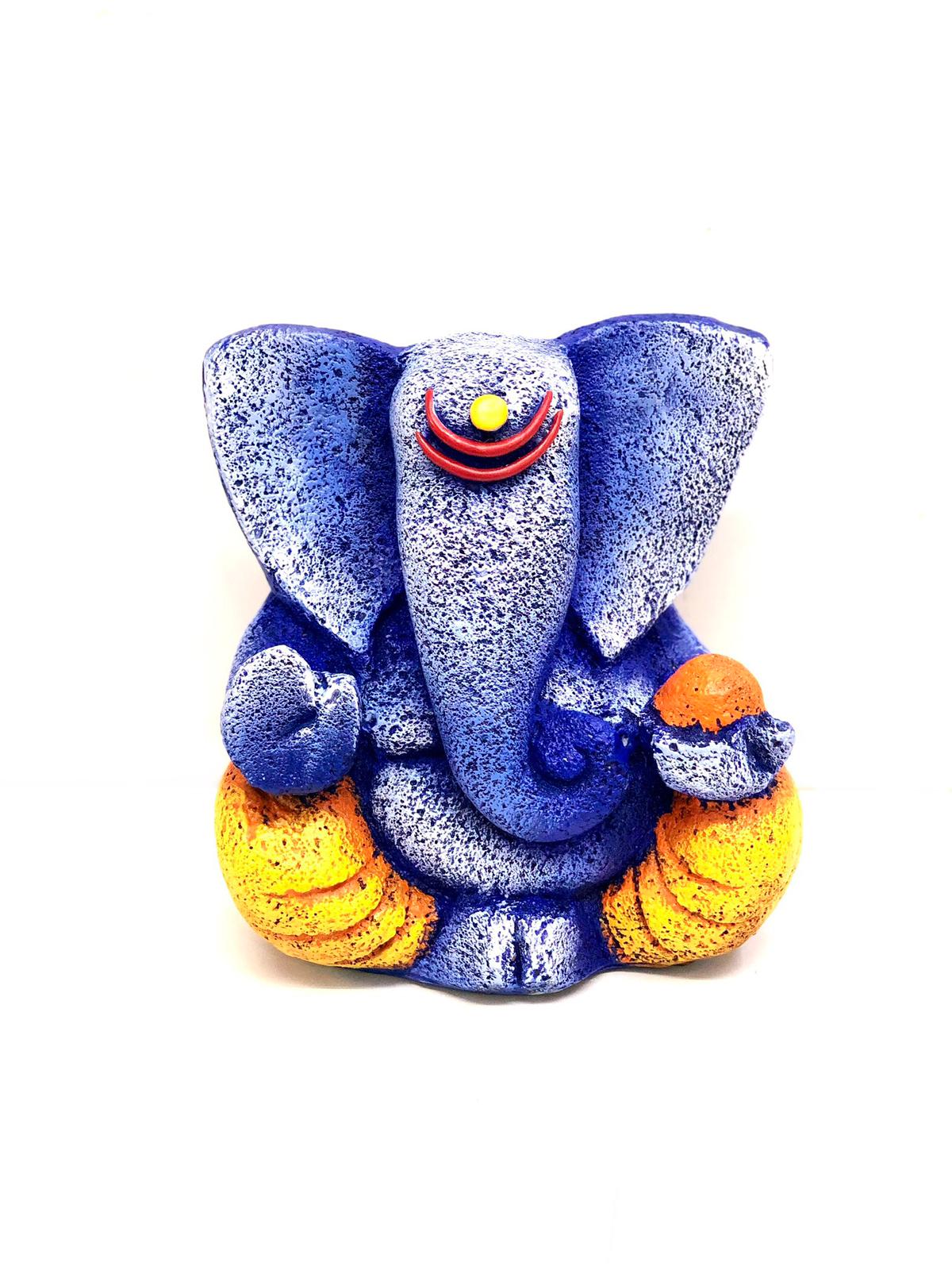 Ganesha Resin Stone Effect Statue For Foyer Decoration Ideas From Tamrapatra