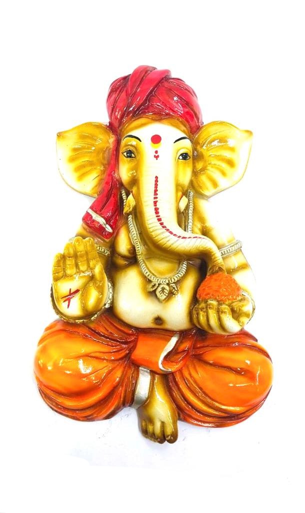 Lord Ganesh Resin Hanging Mighty God Frames Collection Spiritual Tamrapatra - Tamrapatra
