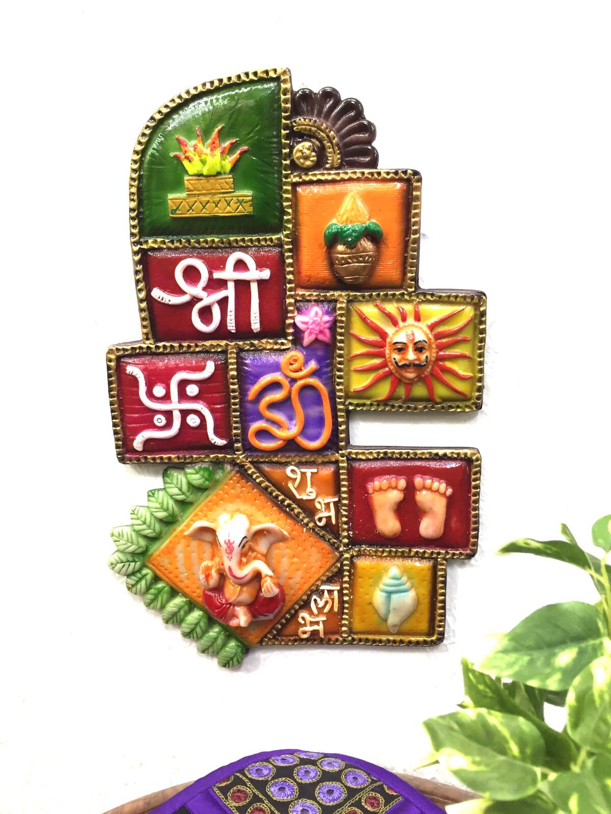 Vastu Frame Resin Art Colorful Handcrafted Decorative Hanging By Tamrapatra