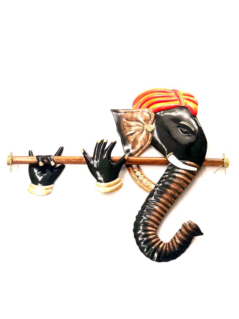 Ganesha Wall Art Metal Showpiece To Make Empty Wall Attractive By Tamrapatra
