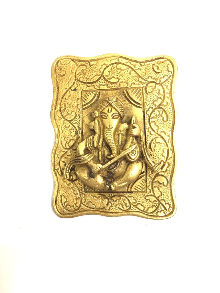 Ganesha Musical Theme Exclusive Brass Hangings For Home Décor Tamrapatra