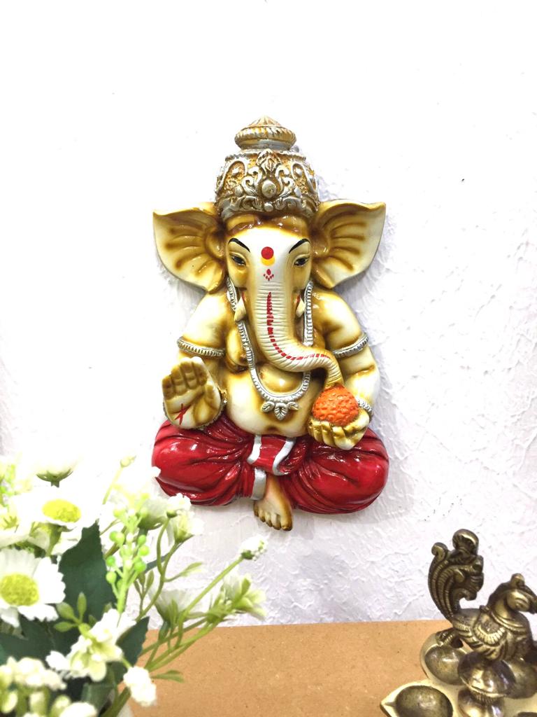 Lord Ganesh Resin Hanging Mighty God Frames Collection Spiritual Tamrapatra