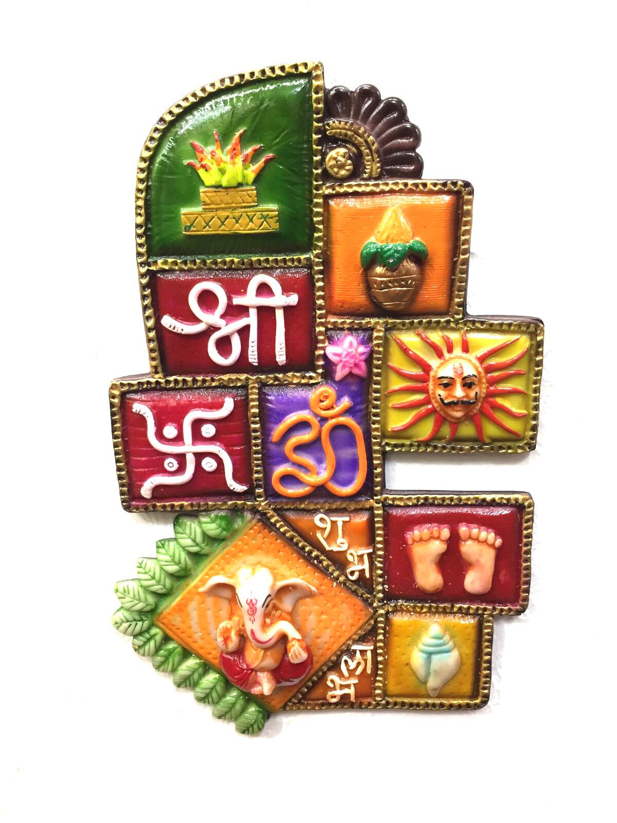 Vastu Frame Resin Art Colorful Handcrafted Decorative Hanging By Tamrapatra