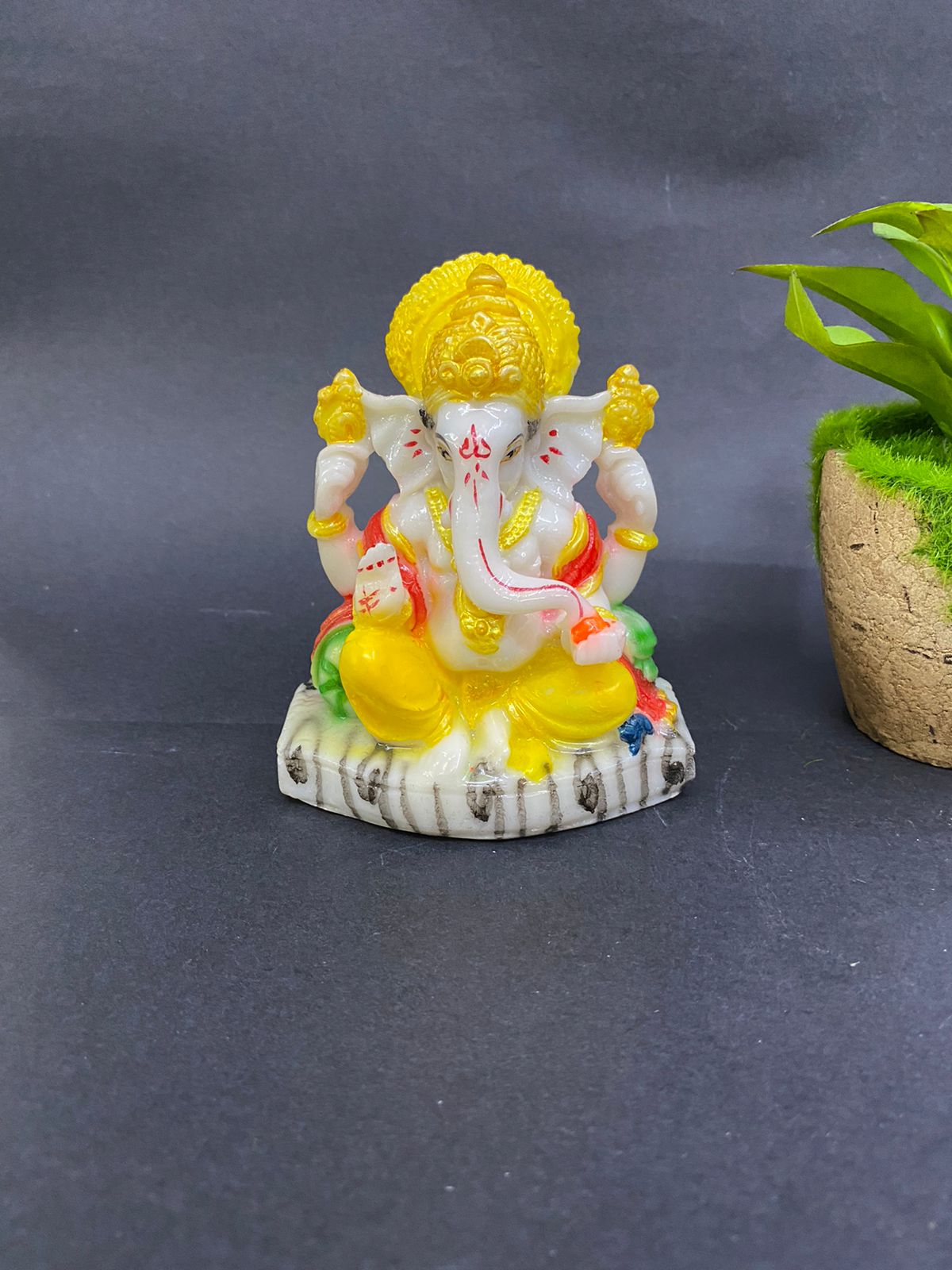 Lord Ganesha Sitting Magnificent Auspicious Figure Exclusive Arts By Tamrapatra