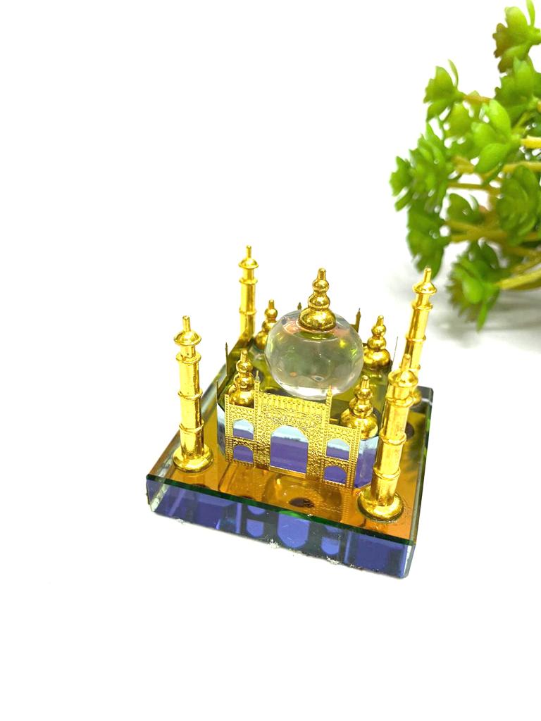 Taj Mahal Glass Unique Artefacts Indian Heritage Souvenir Gifts By Tamrapatra