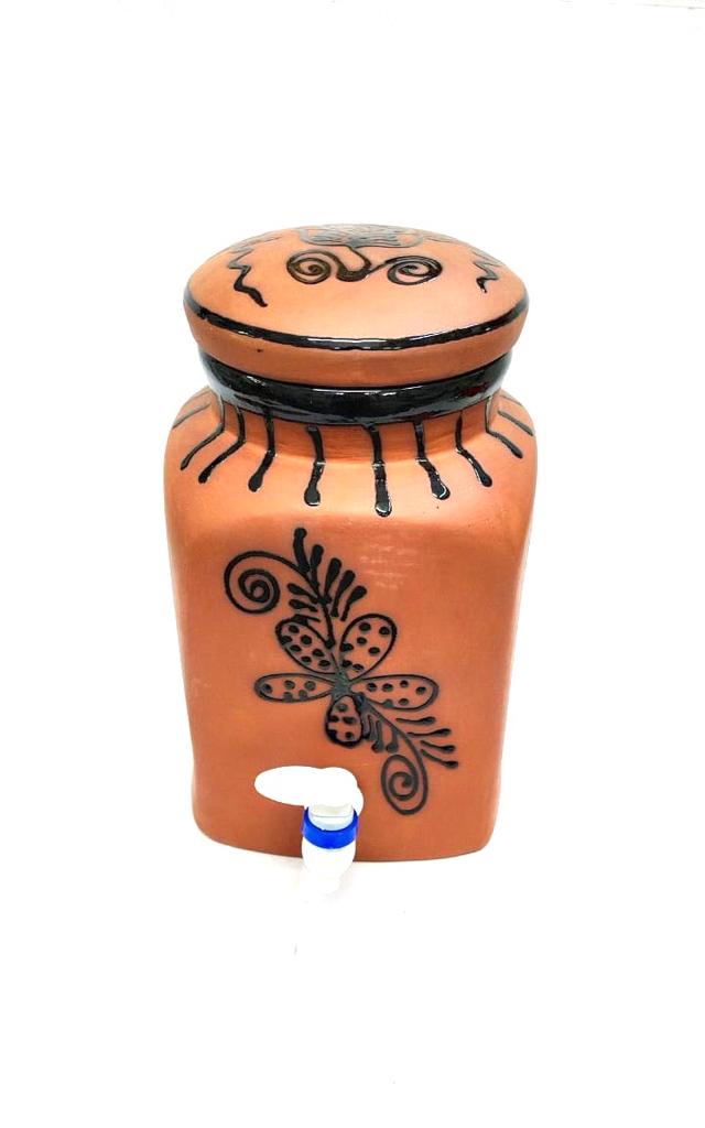 Glazed Clay Jug In Various Size Enjoy Clean & Hygiene Water Storage From Tamrapatra