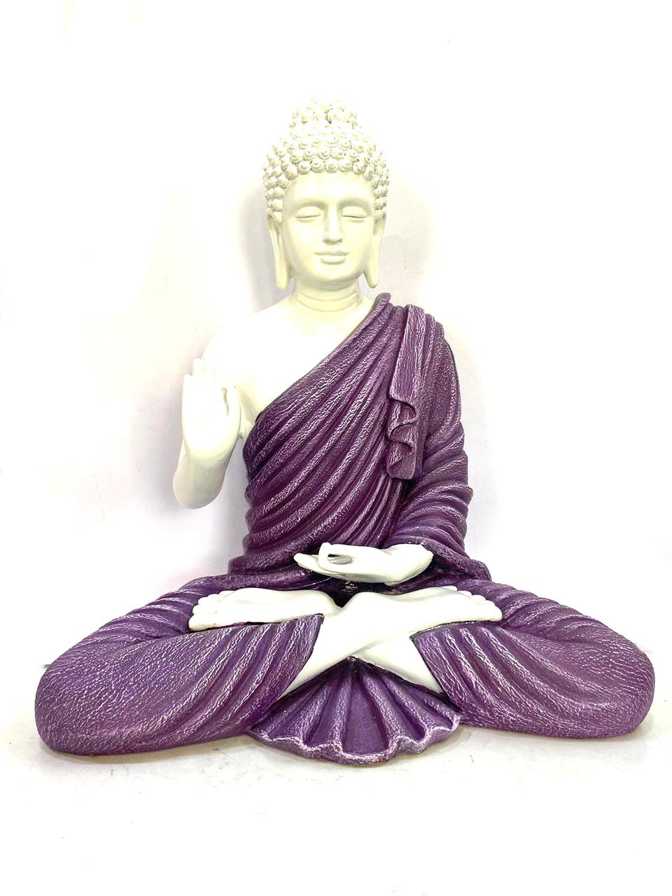 Lord Buddha In Various Antique Shades Detailed Hand Painting By Tamrapatra