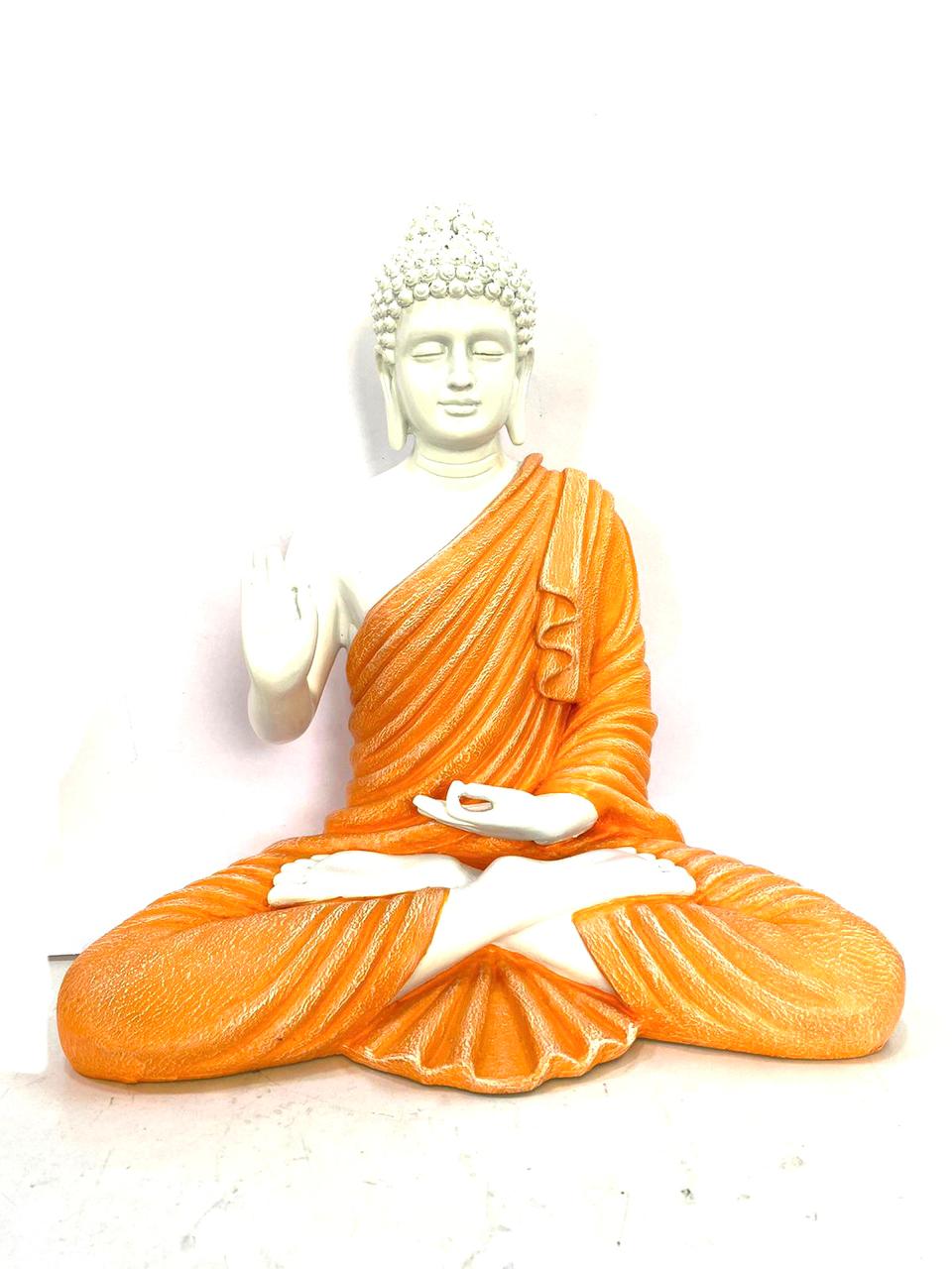 Lord Buddha In Various Antique Shades Detailed Hand Painting By Tamrapatra