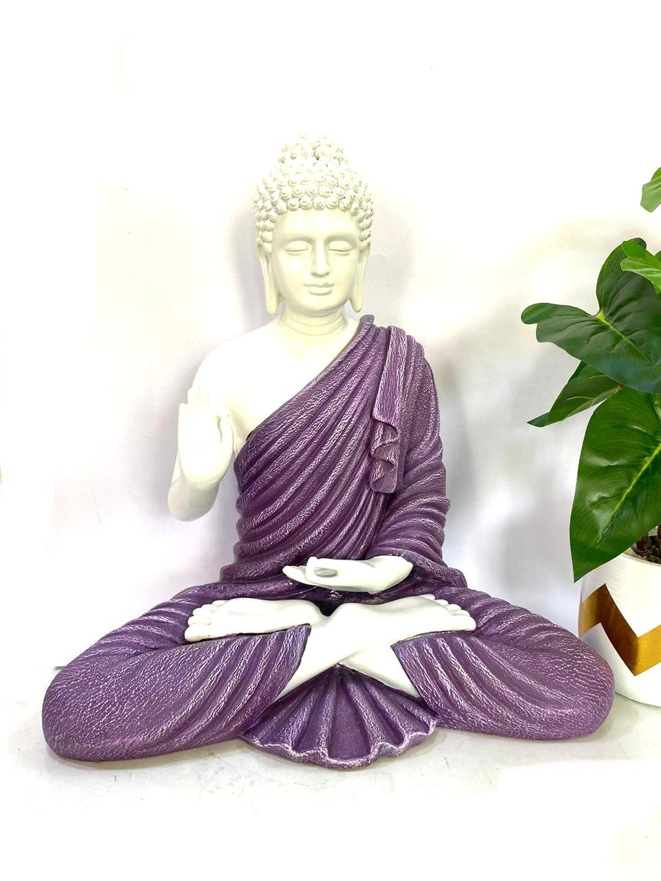 Lord Buddha In Various Antique Shades Detailed Hand Painting By Tamrapatra