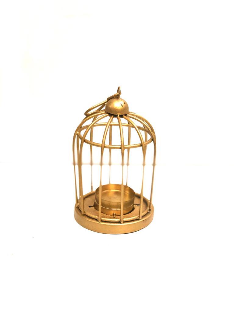 Cage Style Metal Hanging Tea Light Holders Lantern Candle Decoration Tamrapatra