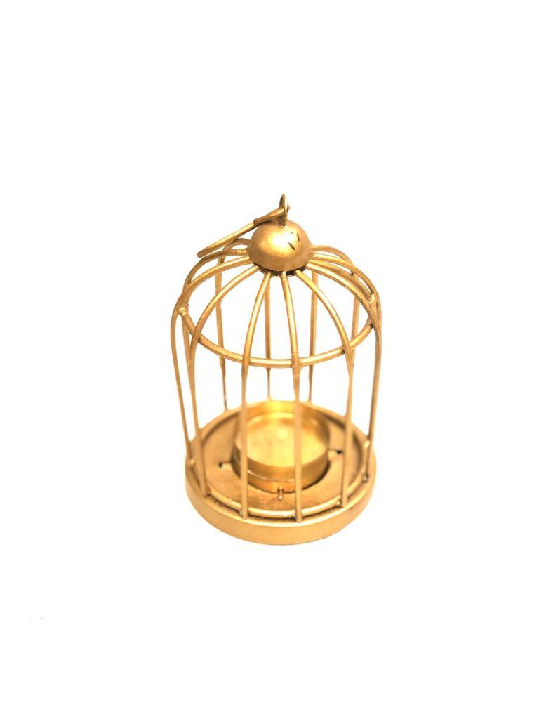 Cage Style Metal Hanging Tea Light Holders Lantern Candle Decoration Tamrapatra