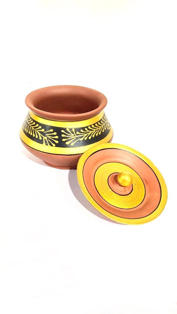 Round Handi Painting Various Size Exclusive Variety Earthenware Pots Tamrapatra