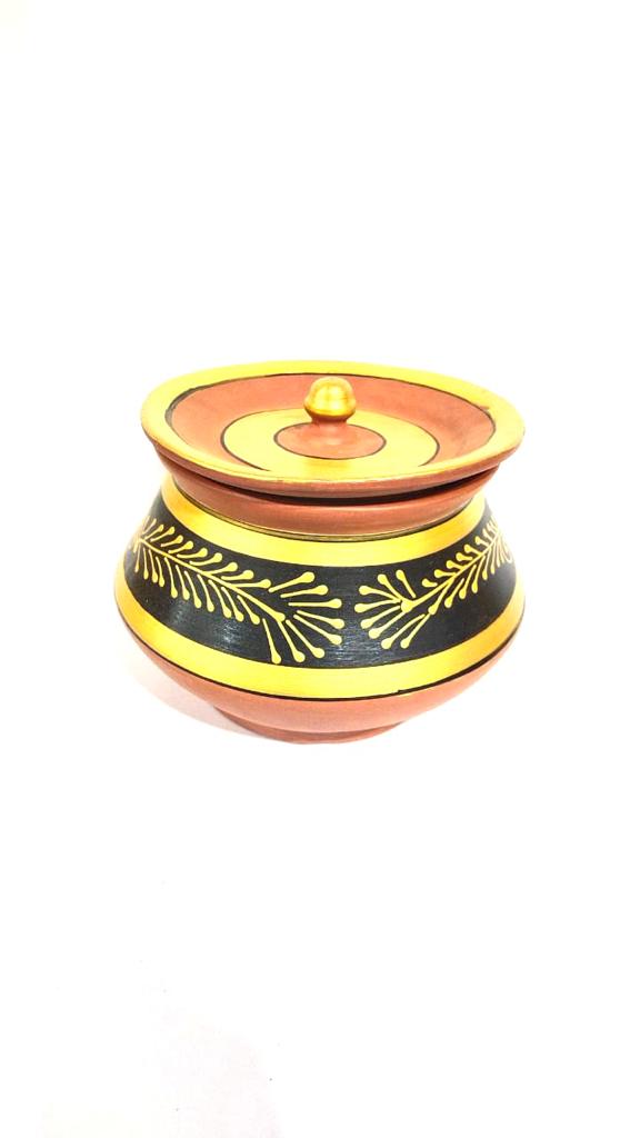 Round Handi Painting Various Size Exclusive Variety Earthenware Pots Tamrapatra