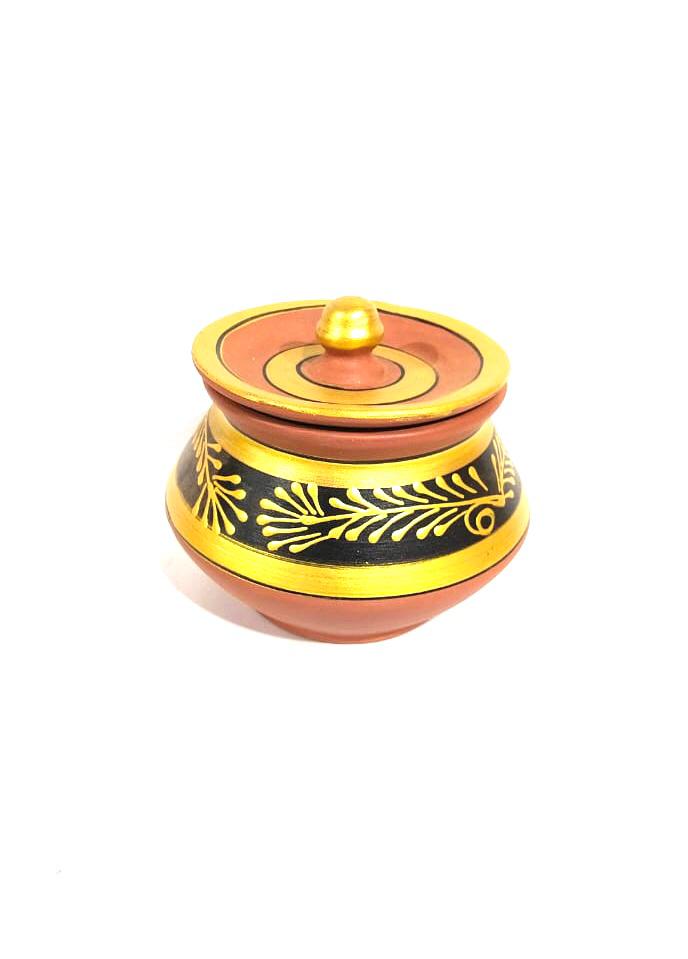 Round Handi Painting Various Size Exclusive Variety Earthenware Pots Tamrapatra