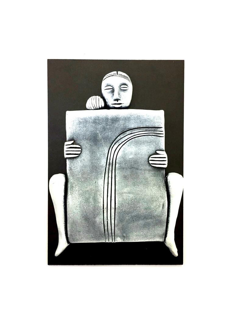 Extraordinary Artwork Of Terracotta Handcrafted Lady Sculpture From Tamrapatra