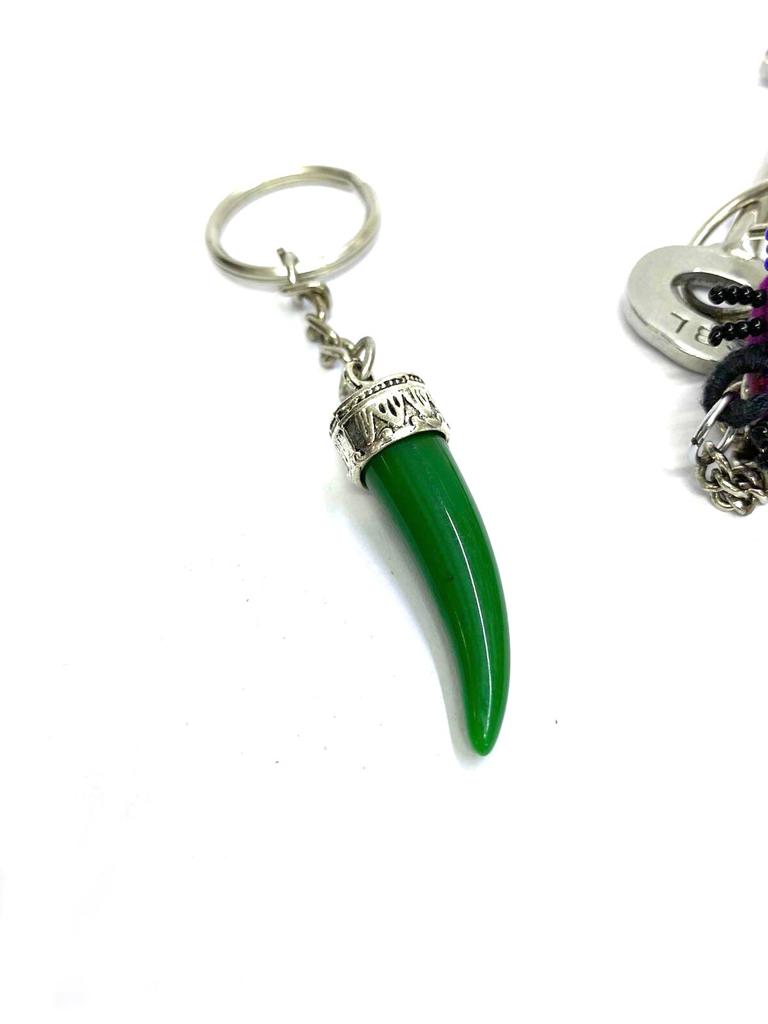 Designer Mix Keychains Gifts Horn Tooth Style In Various Shades By Tamrapatra