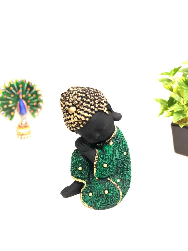 Resting Peaceful Monks In Attractive Designs & Shades Home Décor Tamrapatra