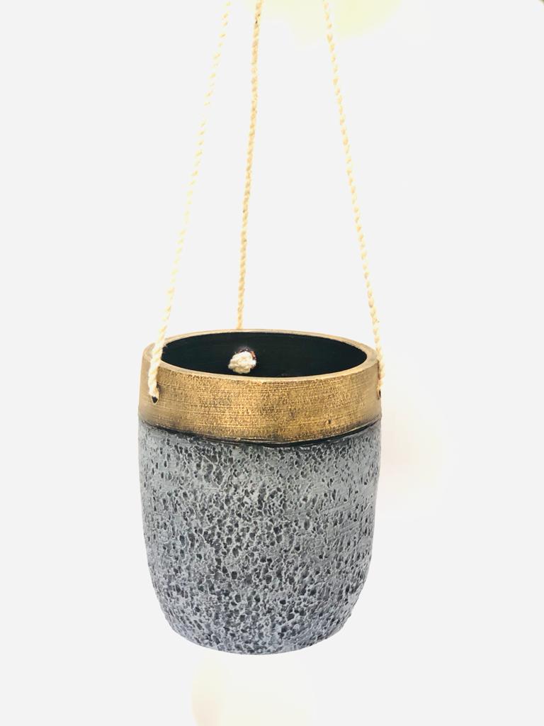 Hanging Terracotta Planter Handmade By Skilled Artisans Various Styles Tamrapatra
