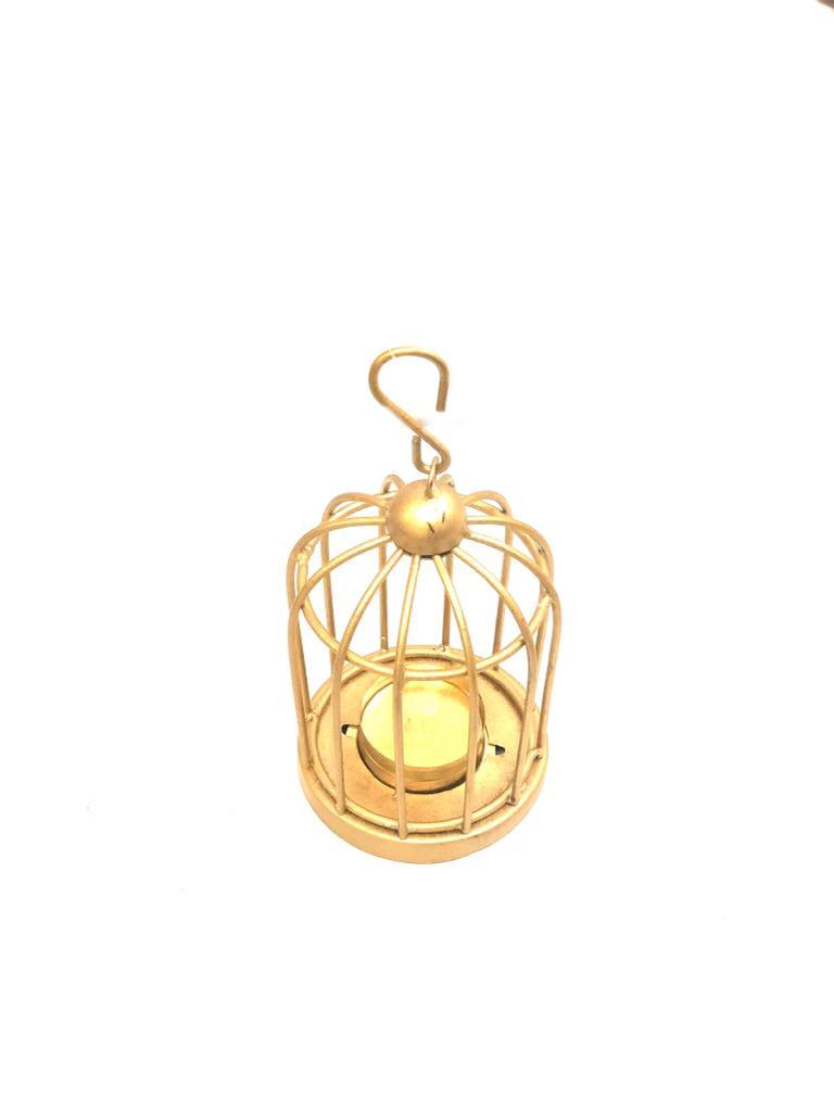 Cage Style Metal Hanging Tea Light Holders Lantern Candle Decoration Tamrapatra