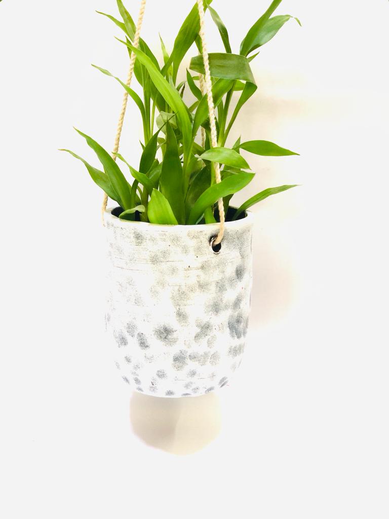 Hanging Terracotta Planter Handmade By Skilled Artisans Various Styles Tamrapatra