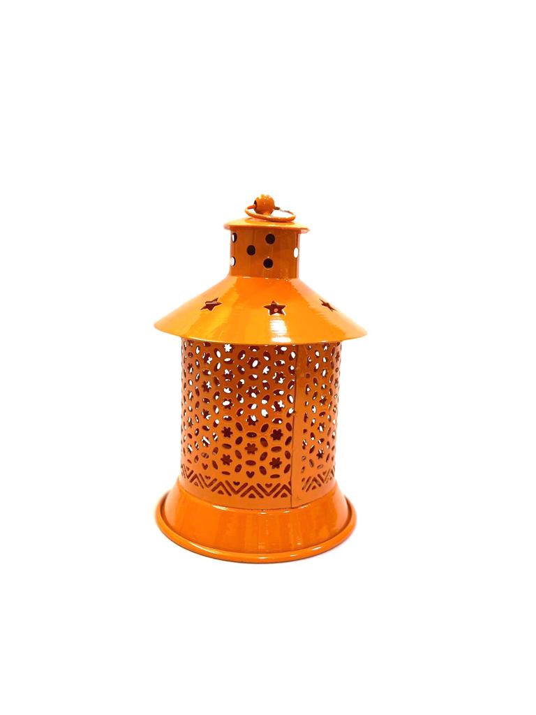 Metal Colorful Lanterns Hanging Home Décor & Handcrafted From Tamrapatra