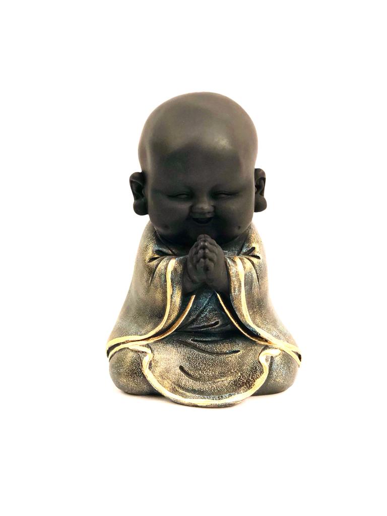 Mesmerizing Sweet Monks Offering Prayers For Home Office Décor Tarmapatra