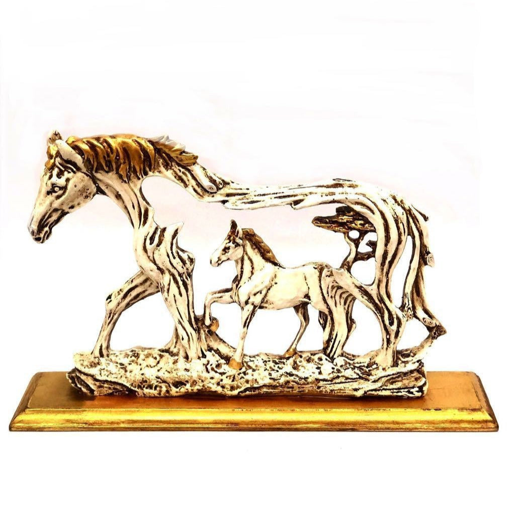 Unique Creation Of Baby Horse Inside Mother Horse Resin Artefacts By Tamrapatra
