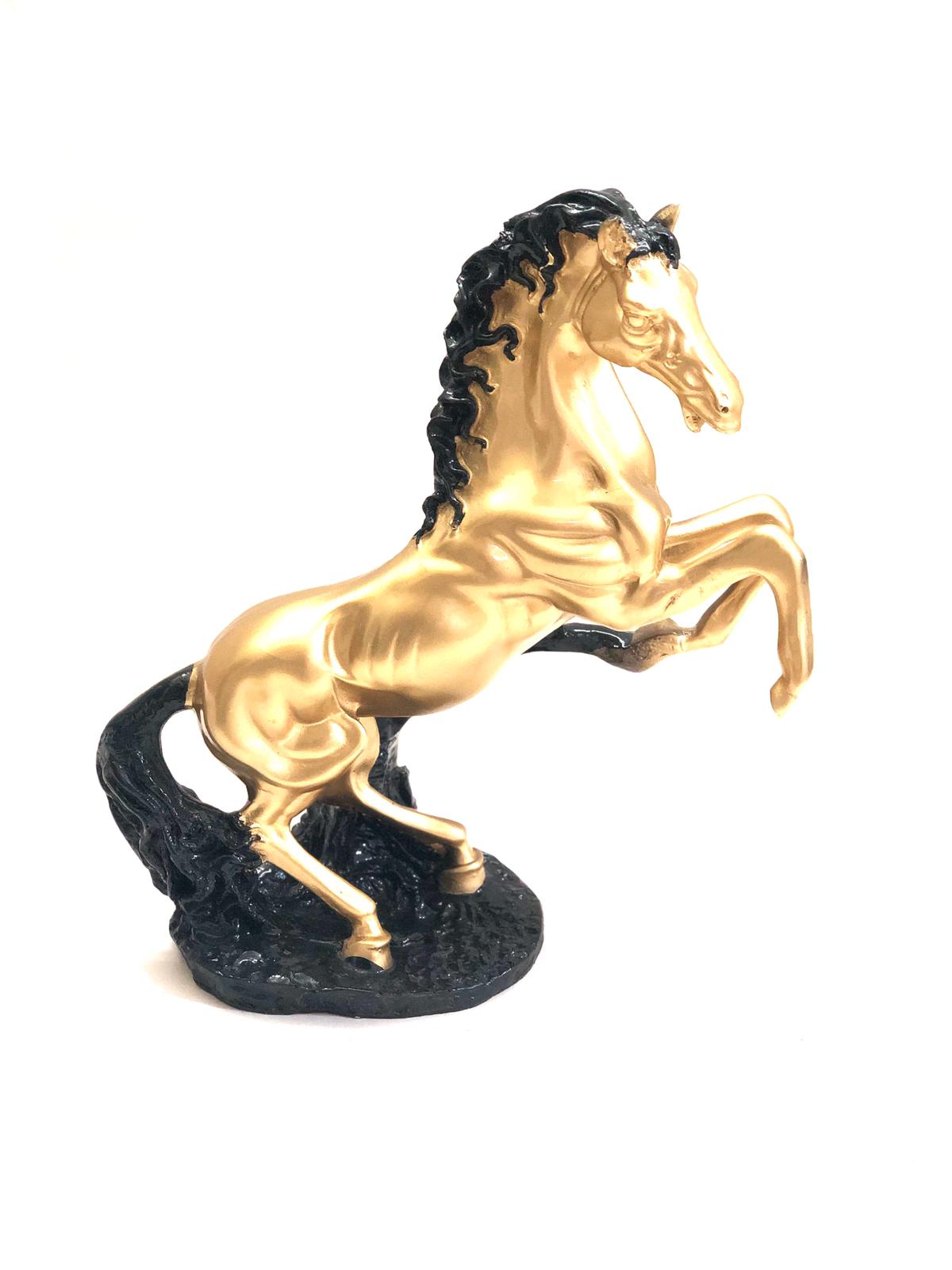 Exclusive Golden Black Shade Horse Lucky Animals Splendid Art Tamrapatra