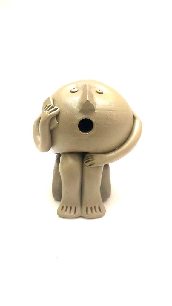 Face Adorable Sweet Little Guys Handcrafted From Terracotta From Tamrapatra