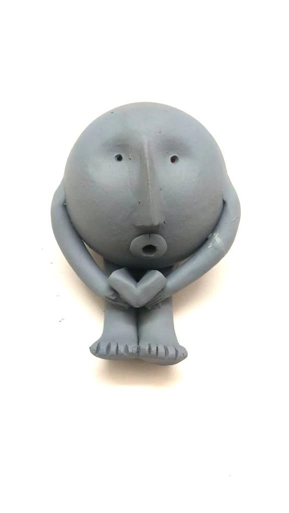 Face Adorable Sweet Little Guys Handcrafted From Terracotta From Tamrapatra