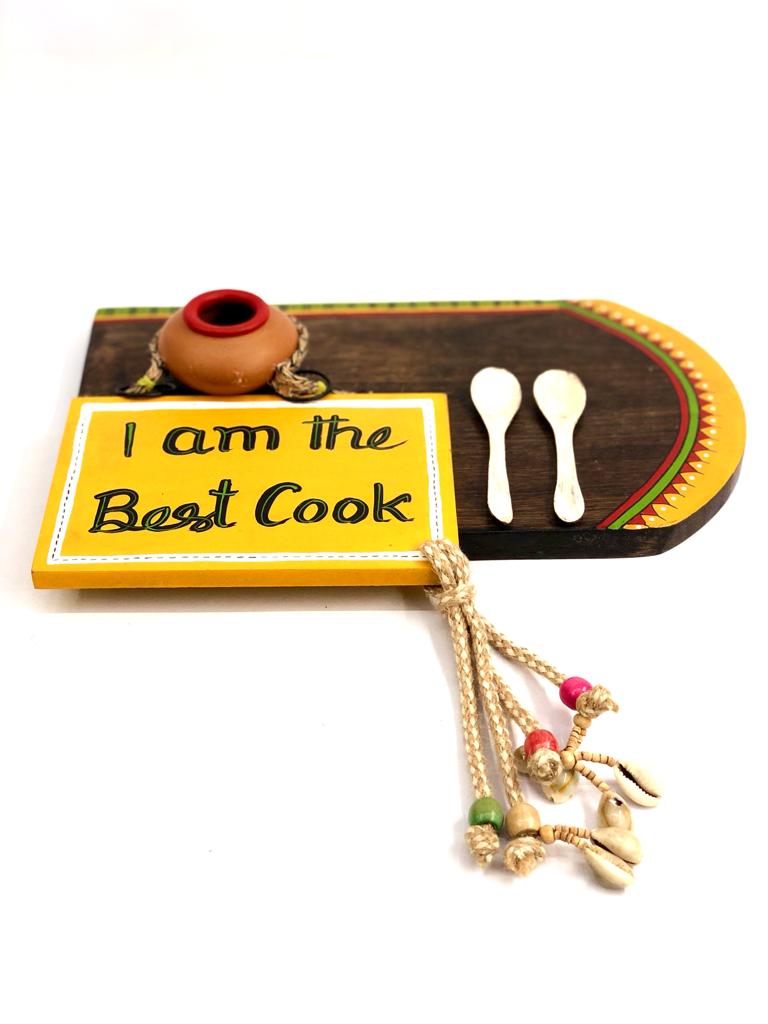 I Am The Best Cook Wooden Panel For Food Lovers Kitchen Décor By Tamrapatra