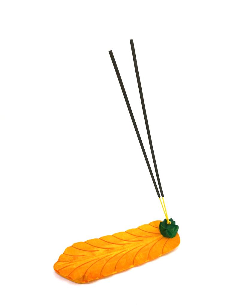 Banana Leaf Incense Stick Holder In Various Shades Exclusively From Tamrapatra