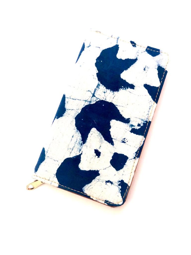 Indigo Print Purse Collection With Fine Stitching Fashion Accessories Tamrapatra