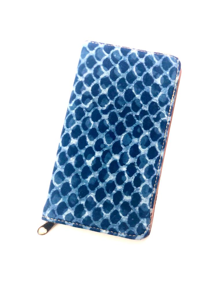 Indigo Print Purse Collection With Fine Stitching Fashion Accessories Tamrapatra