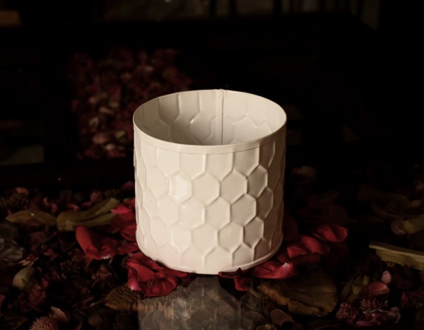 White Carved Planters Metal Iron Handcrafted Décor Center Table By Tamrapatra