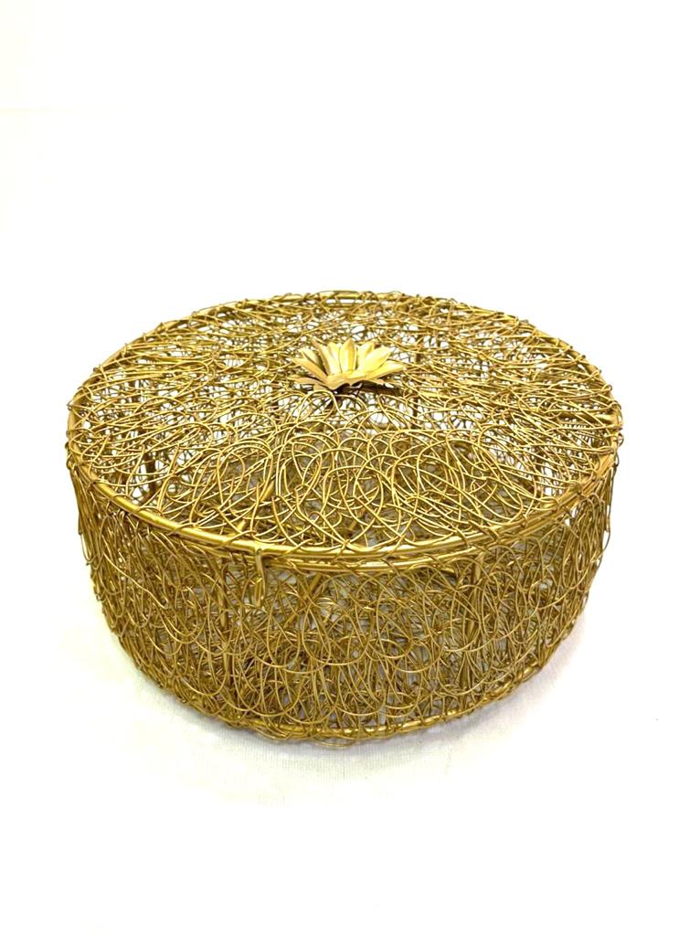 Jali Style Shapes Containers Multipurpose Storage Gifting's Hampers Tamrapatra