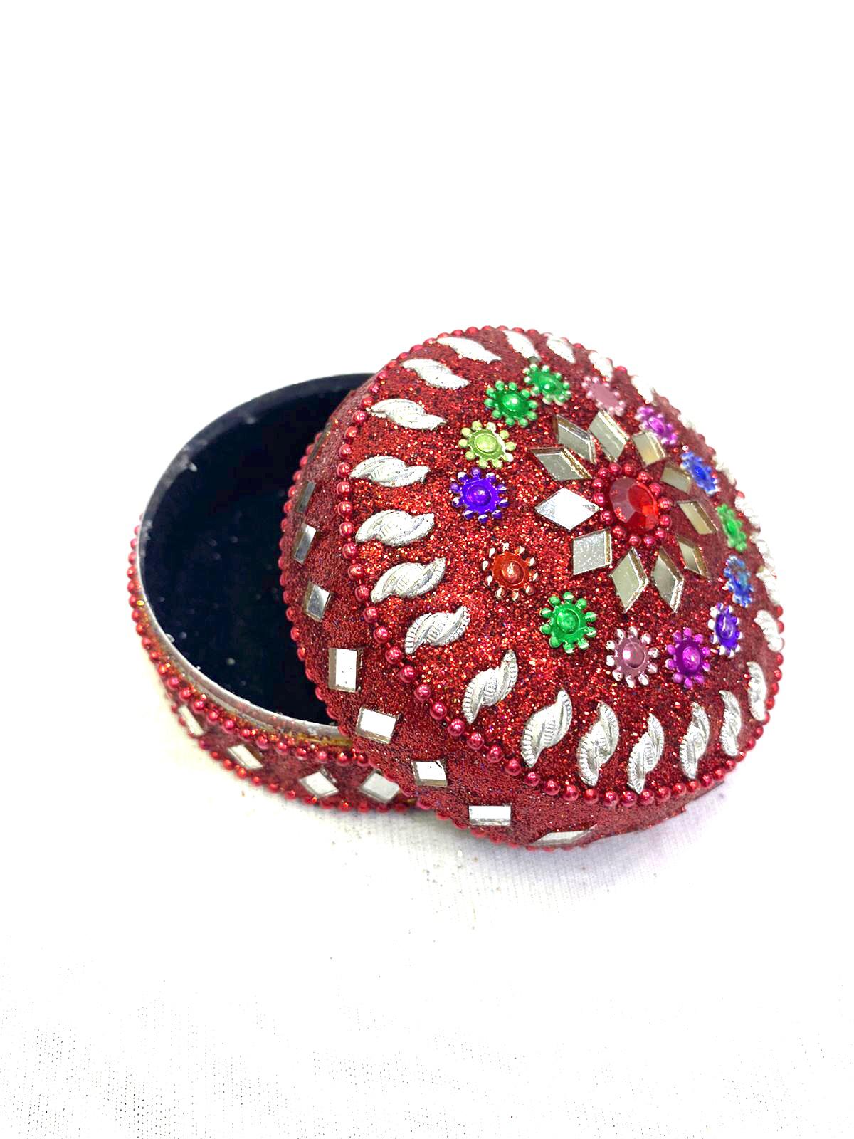 Jewelry Box In Beautiful Shiny Shades Storage Ideas Handcrafted From Tamrapatra