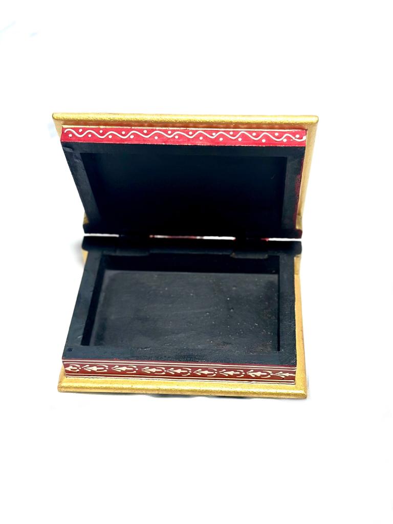 Hand Painted Jewelry Box In Various Designs Indian Craftsmanship From Tamrapatra