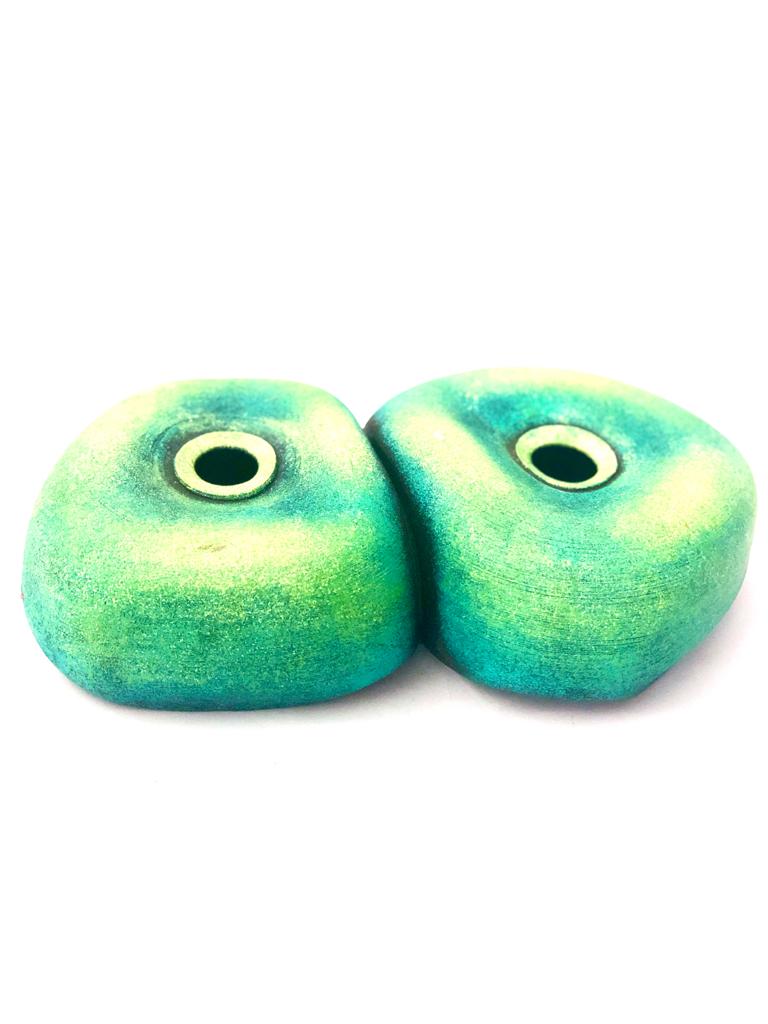 Twin Joint Pots In Exclusive Designs Earthen Clay Naturally Handmade Tamrapatra