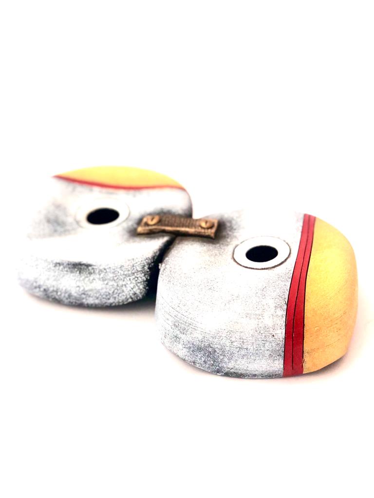 Twin Joint Pots In Exclusive Designs Earthen Clay Naturally Handmade Tamrapatra