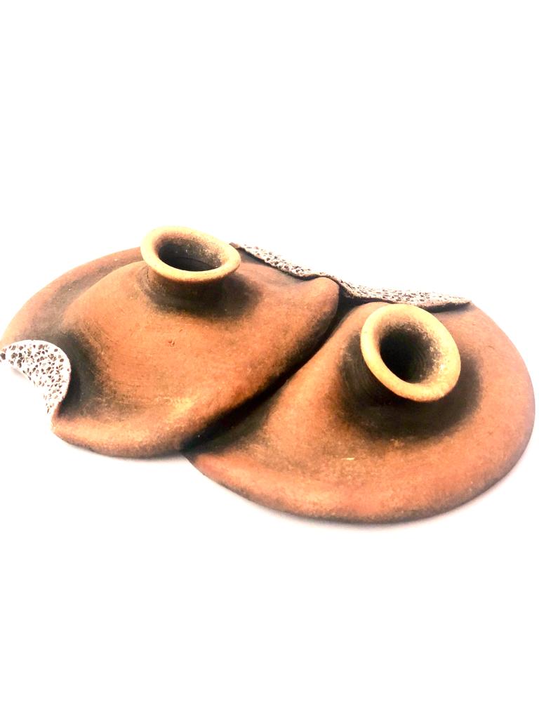 Twin Joint Pots In Exclusive Designs Earthen Clay Naturally Handmade Tamrapatra