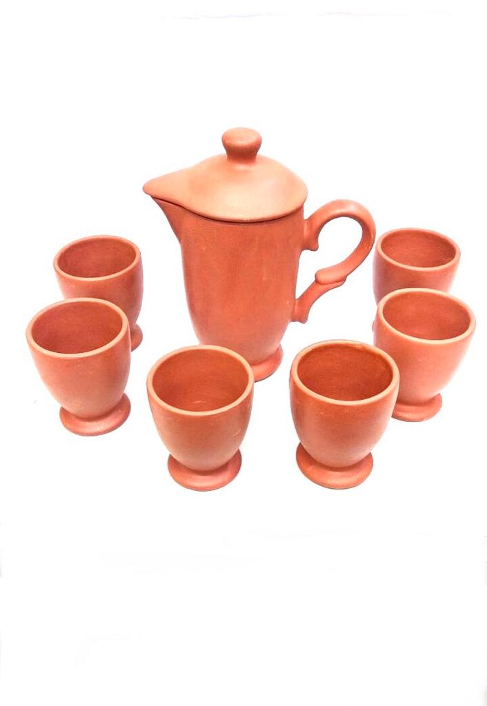 Morning Jug Set With Beautiful Shaped Jugs & 4/6 Glasses Serve Drinks Tamrapatra