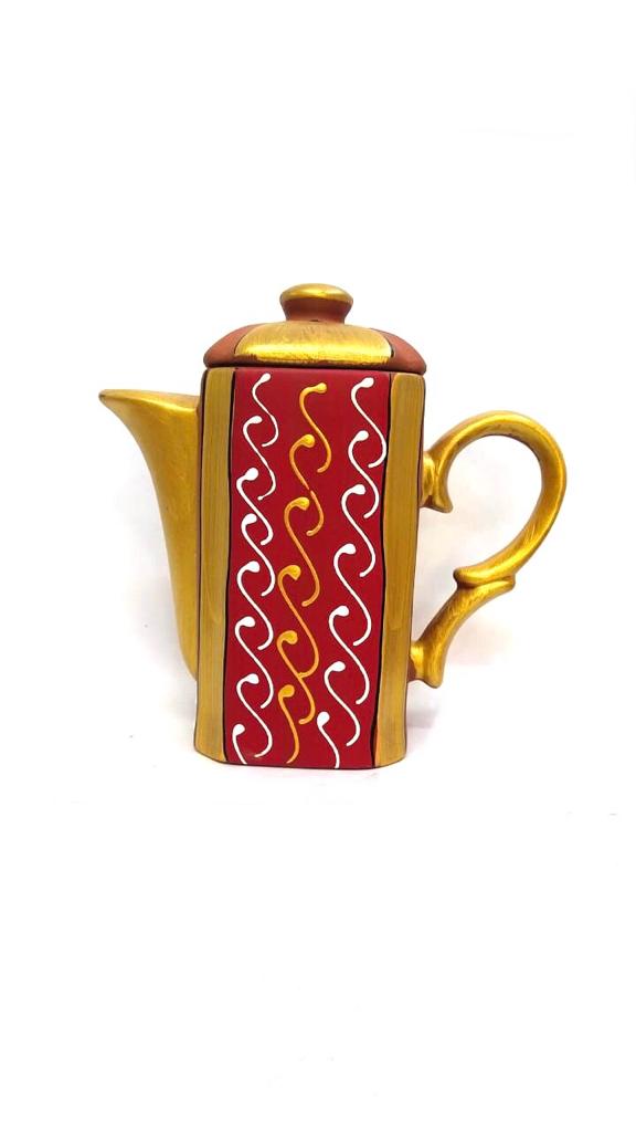 Ruchi Coffee Set Morning Hand Painted Earthenware Jug & Glass By  Tamrapatra