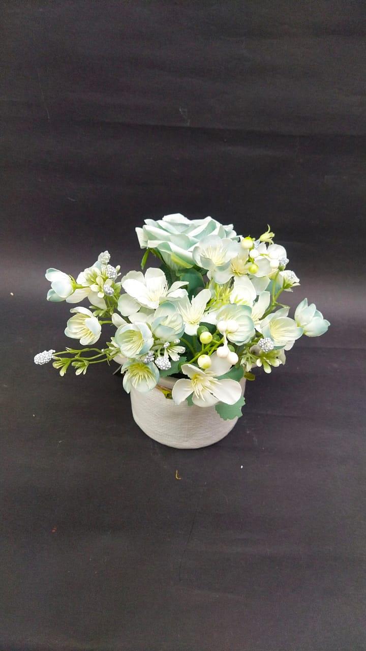 Handi Ceramic Style With Threaded Leaf Flowering Pots Garden By Tamrapatra