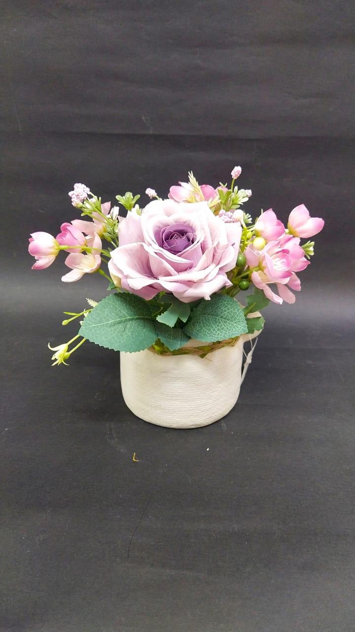 Handi Ceramic Style With Threaded Leaf Flowering Pots Garden By Tamrapatra