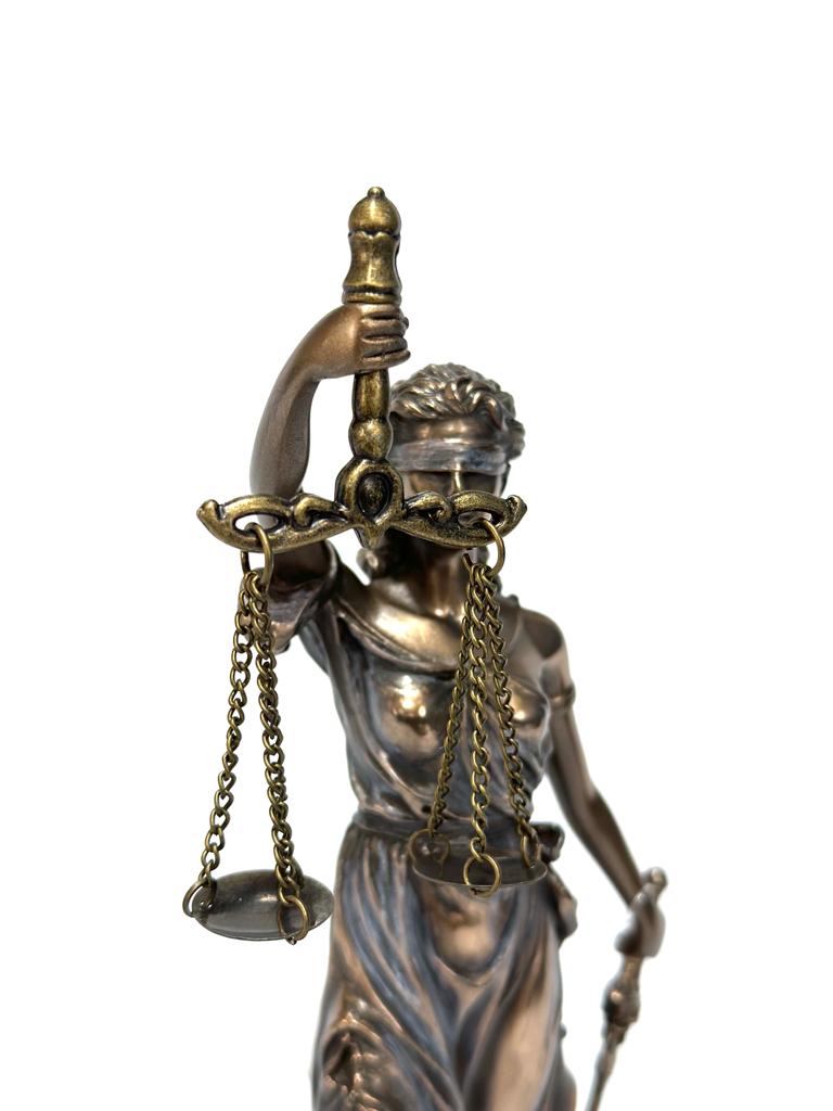 Justice Lady In Bronze Cold Cast Attractive Office Décor Lawyer Gifts By Tamrapatra