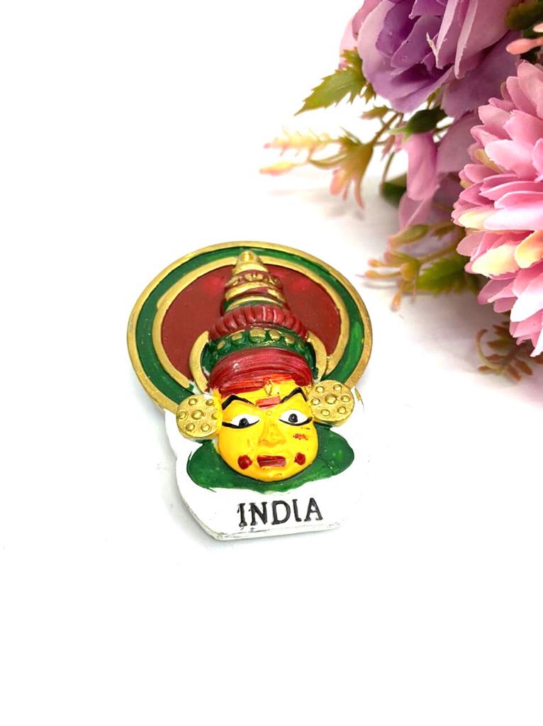 Fridge Magnets Designer Peacock Taj Mahal Rickshaw Kathakali By Tamrapatra