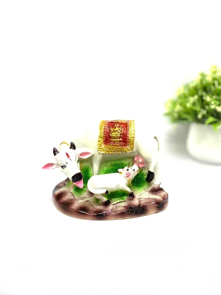Kamdhenu Cow Auspicious Gifting's Home Décor Artwork From Tamrapatra