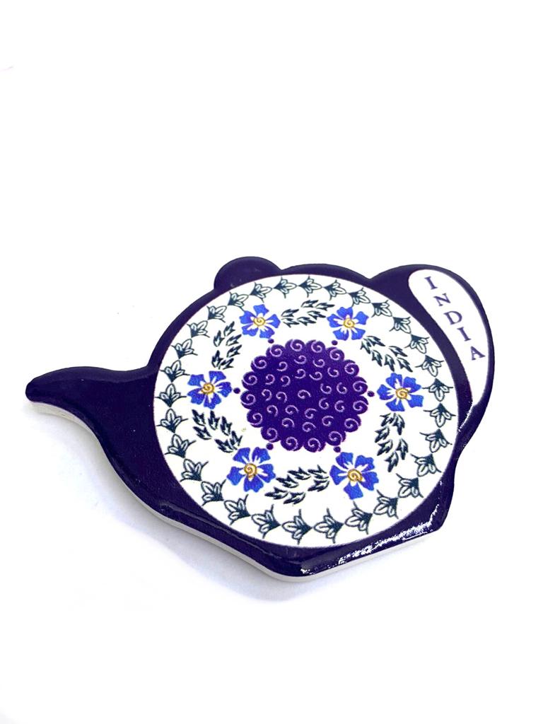 Kettle Design Fridge Magnets Ceramic Handicrafts Souvenir Gifts By Tamrapatra